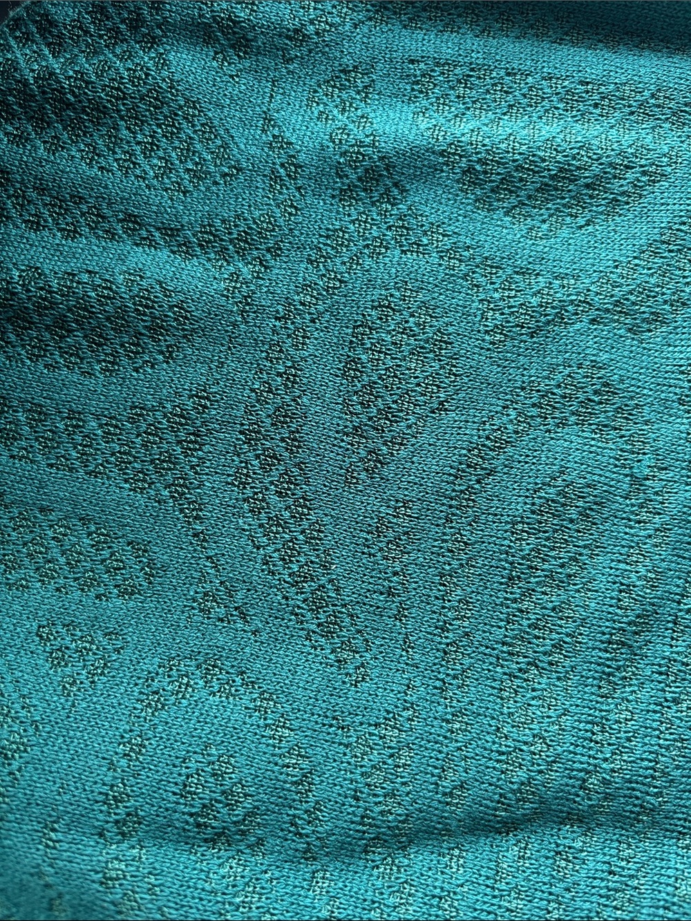 Ming Wang Teal Green Mock Neck Long Sleeve Dress - Picture 3 of 3